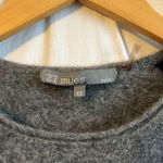 27 Miles Malibu 100% Cashmere Grey/Navy Jeweled Skull Sweater with thumbholes Gray Size XS Photo 3