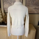 frame denim  Shrunken Crochet Cardigan in Off White Size XS Photo 4