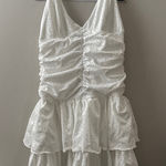 White Eyelet Tiered Dress Photo 0