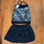 Amoena Florida Pocketed blouson tanikini & skirt Swimsuit Black size 8 cup C NWT Photo 1