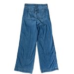 Spanx Seamed Front Wide Leg Jean Vintage Indigo Size Medium Photo 5