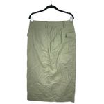 Gap Olive Green High Waisted Front Slit Midi Utility Straight Pencil Skirt Sz 30 Photo 2