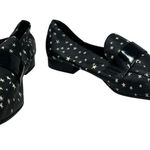 Diane Von Furstenberg ‎ Lafayette Star Leather Loafers Black Size US 9.5 Photo 0