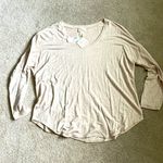 Andrea Jovine NWT  Woman tan scoop neck long & flowy buttery soft sweater size 2X Photo 0