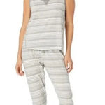 Splendid  Women's Tank Top Shirt and Jogger Pant Pajama‎ Set Size Medium Striped Photo 0