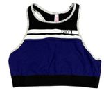 PINK - Victoria's Secret NEW- Victoria’s Secret PINK Colorblock Sports Bra Blue Black White Size Small Photo 1