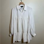 Danielle Bernstein ‎ Textured Woven Baby-Doll Mini Dress Photo 2