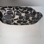 Coach Y2K Lexi Black & Gray Signature Jacquard Monogram Canvas Leather Bag Purse Photo 4