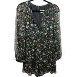 Anthropologie Long Sleeve Feminine Floral Print Somerset Romper Black S Photo 4