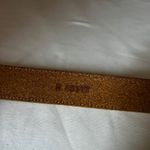 Brighton Vintage 1991  Tan Leather Belt Braided Keeper Hammered Buckle 27-31 Photo 6