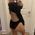 Wild Fable velvety open back bodysuit. Xs Photo 6