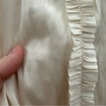 Ulla Johnson Amal Ivory Silky Ruffle Long Sleeve Wrap Top Boho Mini Dress Sz 8 Photo 13