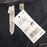 Ny Collection  Black Metallic Blouse NWT Size 2X Slinky Black and Silver Top Photo 5