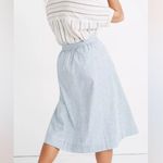 Madewell Tie Palisade Button-Front Midi Skirt Photo 1