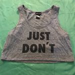 Wet Seal Women’s Grey Tank Crop Top Size S Photo 0