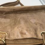 Vince Camuto  Metallic Taupe Leather Multi‎ Compartment Convertible Shoulder Bag Photo 15