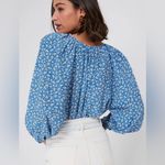 EMERSON FRY Pablo Flowers Frances Blouse Medium Blue Photo 3