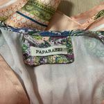 PAPARAZZI Women's Kimono Cape Scarf Burnout Floral Peach One Size Boho Photo 2