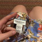 VINTAGE BLUE HAWAIIAN FLORAL LADY PRINT SHIFT DRESS Photo 1