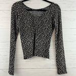 Hollister  Y2K Ditsy Floral Fitted Cropped Long Sleeve Top Size S Photo 0