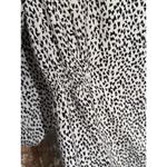 Mamalicious Maternity White Animal Print Dress Large Black Photo 5