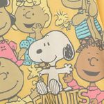 Hybrid Apparel Snoopy Peanuts and his friends yellow sweatshirt SZ L Photo 2
