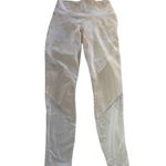 Fabletics Leggings Womens X Small White Orange Zone High Waisted 7/8 Powerhold Photo 1