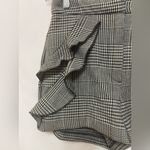 ZARA Basic Collection Womens Ruffle Shorts Black/White Print Size Medium Photo 1