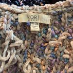 Kori  America Plus open front long sleeve color block knit cardigan, size 1X/2X. Photo 6