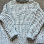 Aerie Gray Oversized Knit Turtleneck Sweater Photo 1