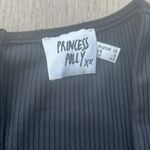 Princess Polly Sara Romper Black Ribbed Size 8 Photo 3