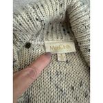 Modcloth  Speckled Cable Knit Shawl Collar Button Front Cardigan Sweater Size S Photo 1