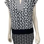 Laundry by Shelli Segal B&W Mixed Abstract Print Mini Dress Photo 0