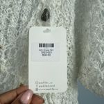 Pop Killer Los Angeles Crochet Knit Top Women's Ivory Beads Sea Shells sz S NWT White Photo 5