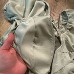 Hello Molly NWT  DONE WITH YOU SATIN DRESS GREEN Photo 8