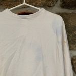 Vintage Cream White/Beige Fall Scene Button Up Cardigan Sweatshirt White Size M Photo 3