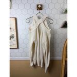 Free People  Cream Oversized Half Moon Bay Pullover Sweater - Size - Small Photo 5