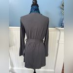 NWT Samantha Chang New York Lace Front Robe Smokey Gray w/Blue Moon Lace~Large Blue Photo 5