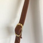 Vintage Leather Animal Print Studded Crossbody Purse Brown Photo 7