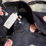 Brandy Melville  Black Grunge Floral Mini Wrap Skirt Photo 3