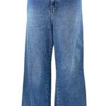ZARA Women's Blue High Waisted Wide leg Baggy Palazzo Denim Jeans Pants Size 4 Photo 0