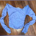 Open Edit NWOT  Off the Shoulder Ruched Long Sleeve Photo 2