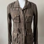 Maison Jules  Olive Green Cargo Utility Jacket Size XS Photo 0