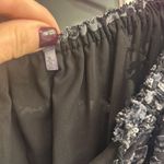 Elie Tahari  xl dress gray black shimmery lined except sleeves short tie neck Photo 2