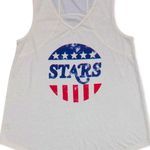 Style & Co  Stars Graphic Tank Top White Sleeveless Patriotic USA Women’s Size XL Photo 1