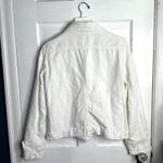 Lacoste White Twill Denim Jacket Double Breasted Cotton/Linen W1833 Sz 40 Med Photo 7