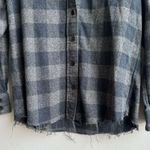 IRO  Jeans Gray Plaid Donella Long Sleeve  Button Up Top 100% Cotton Size small Photo 2