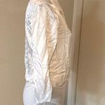 ZARA White Satin Effect Bodysuit with Crossover V-neckline. Photo 9