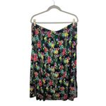 Terra & Sky  Floral Pull On Maxi Skirt 4X Multicolor‎ Stretch Side Slit Tropical Photo 5