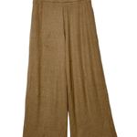 Abercrombie & Fitch  Brown Tan Waffle Knit Casual Lounge Wide Leg Pants Size XS Photo 0